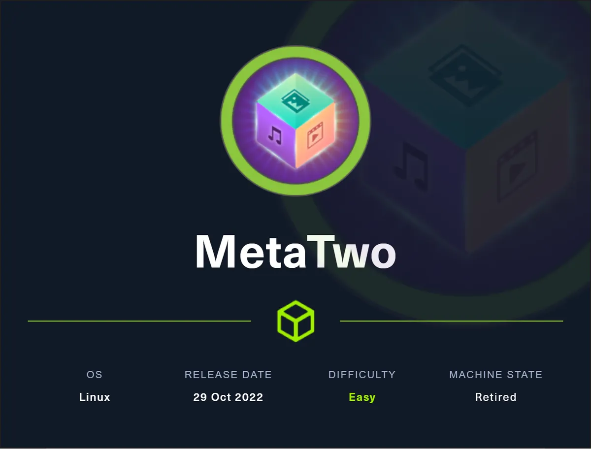 MetaTwo: A look at hacking WordPress, SQLi, XXE on HackTheBox